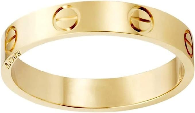 Love Rings Promise with Screw Design Best Gifts for Men Women and Girls for Love Valentine's Day ... | Amazon (US)