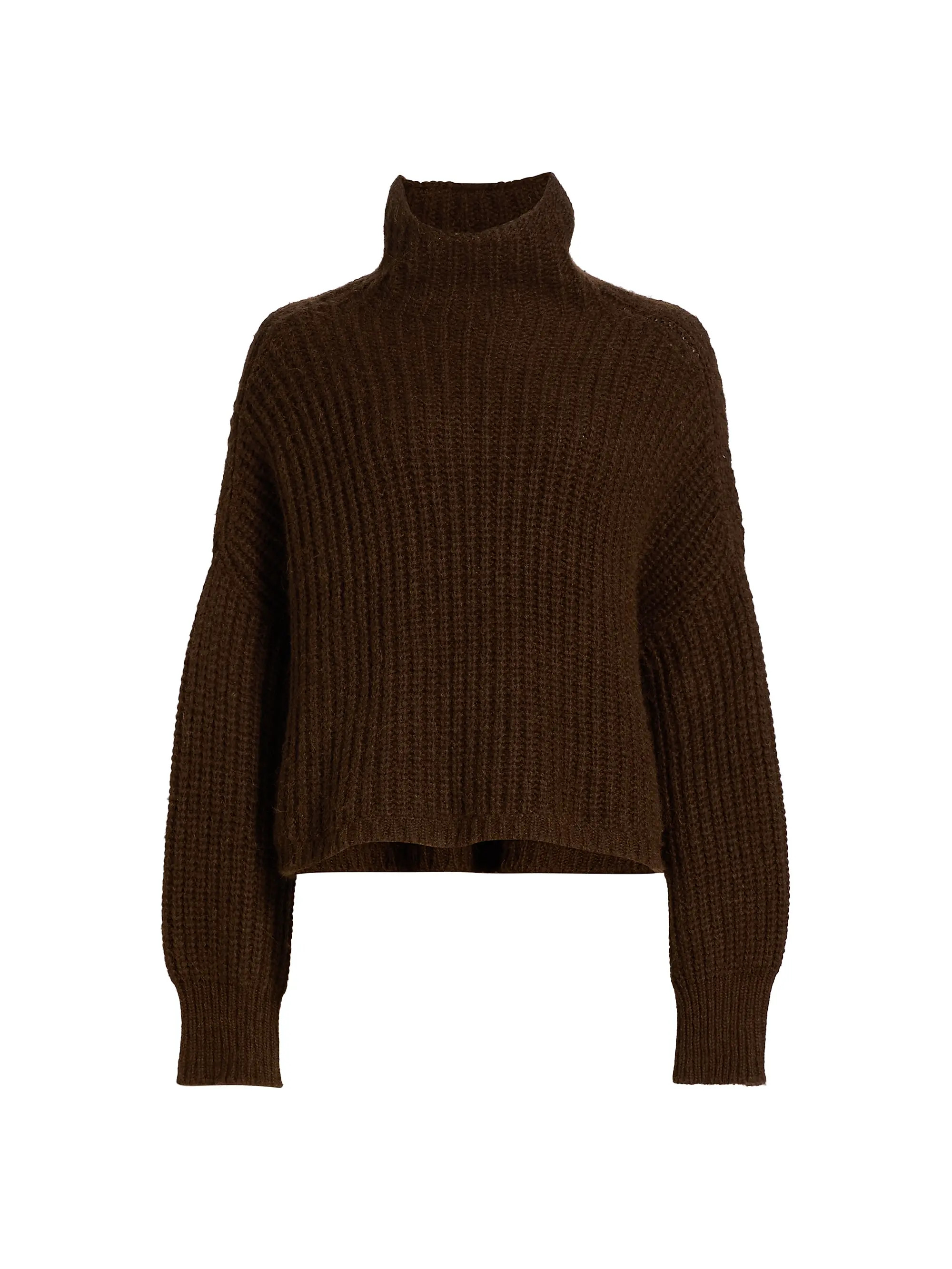 Veron Alpaca-Blend Rib-Knit Turtleneck Sweater | Saks Fifth Avenue