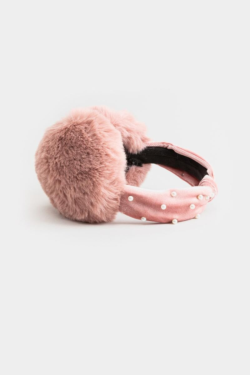 Jhene Velvet Knotted Pearl Earmuffs | Francesca’s Collections