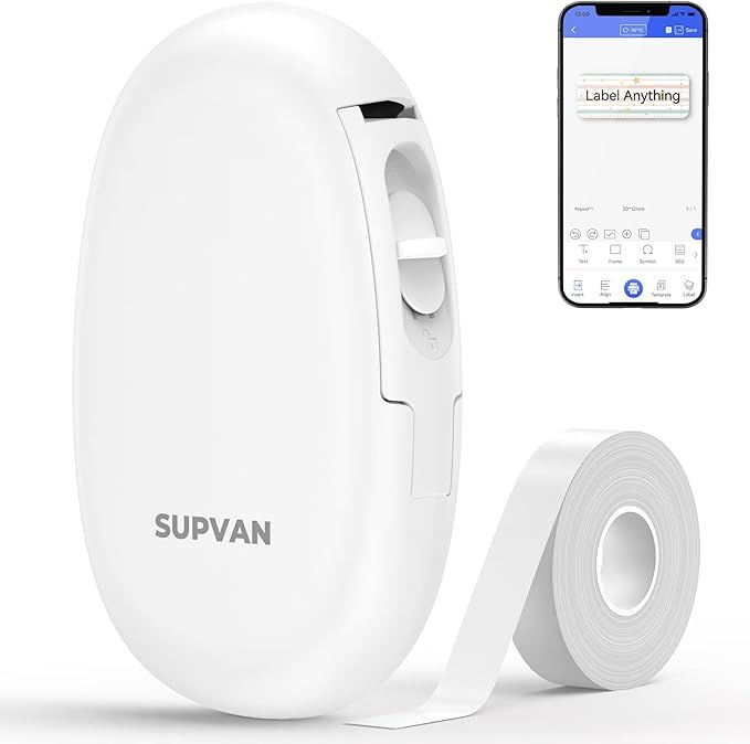 SUPVAN Label Makers E10 Mini Bluetooth Label Printer Wireless Connection Labeler Multiple Templat... | Amazon (US)