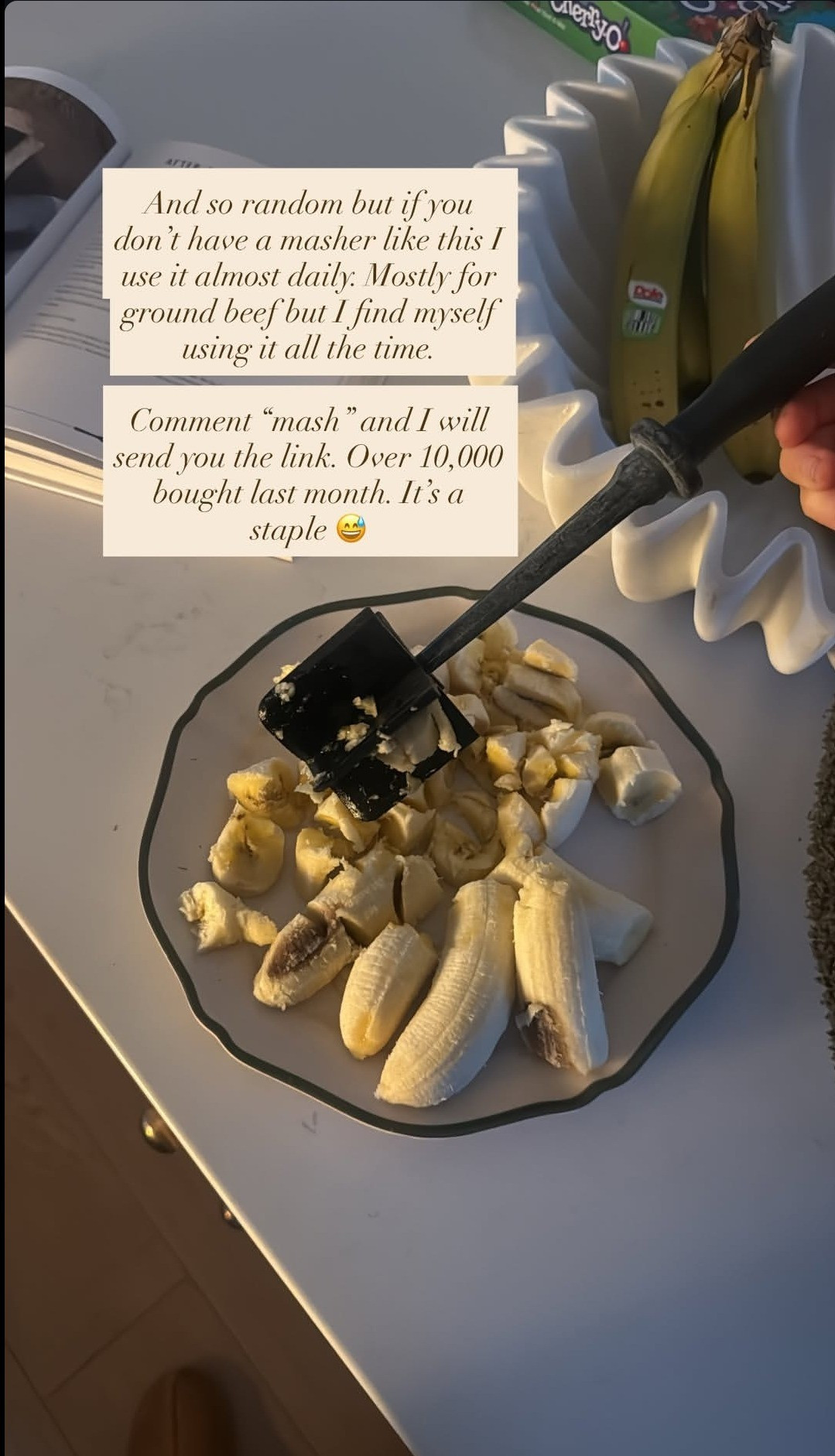 I reach for this masher all the time-whether its to break up ground beef or bananas for our favorite banana bread!  

 #LTKfoodie #LTKHome