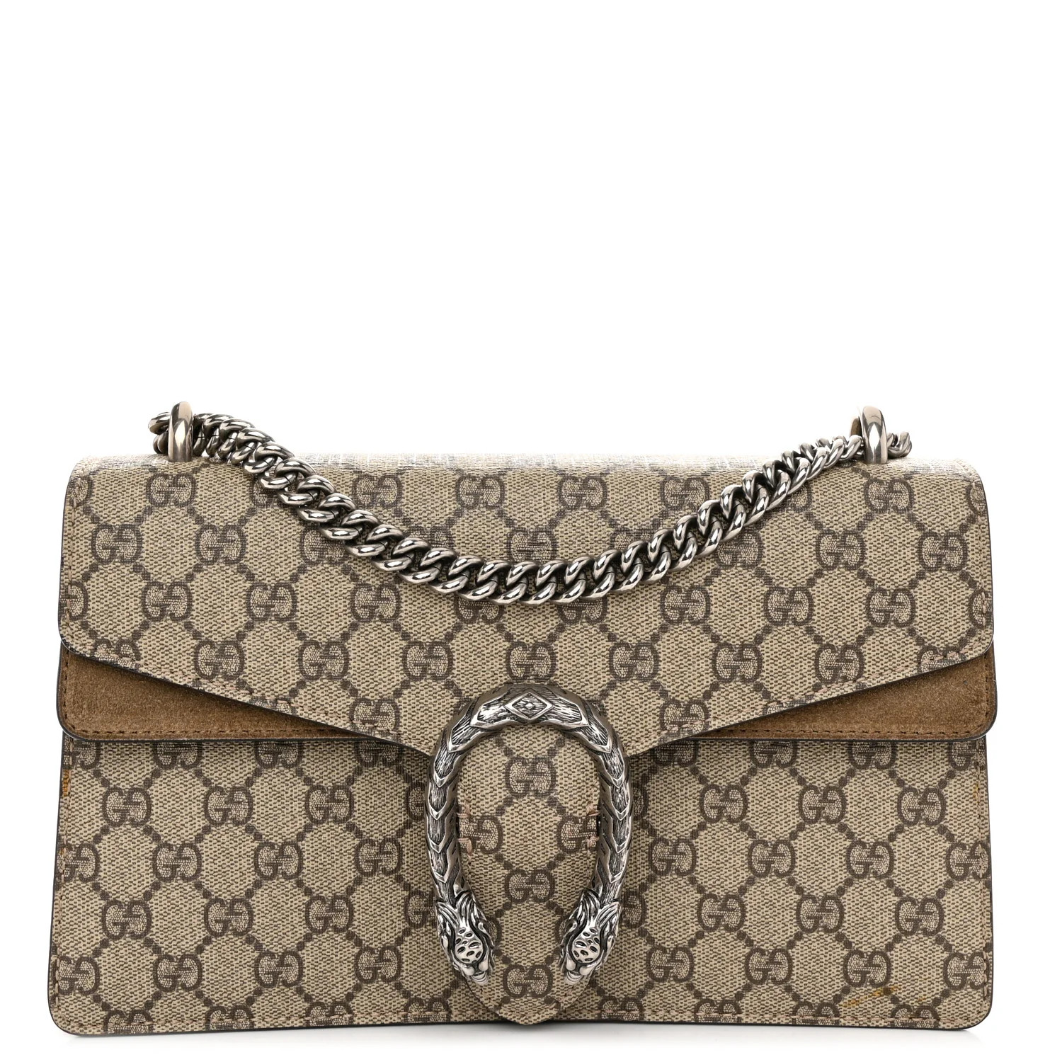 GG Supreme Monogram Small Dionysus Shoulder Bag Taupe | FASHIONPHILE (US)