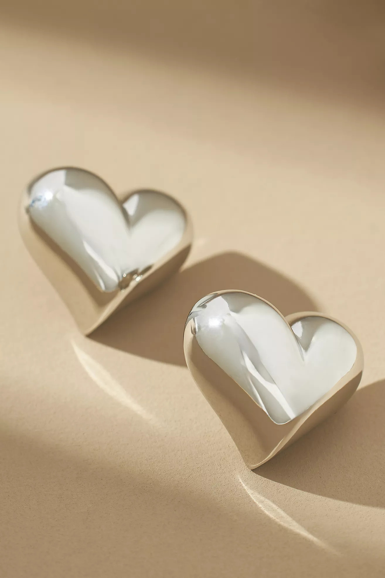 Sculpted Heart Post Earrings | Anthropologie (US)