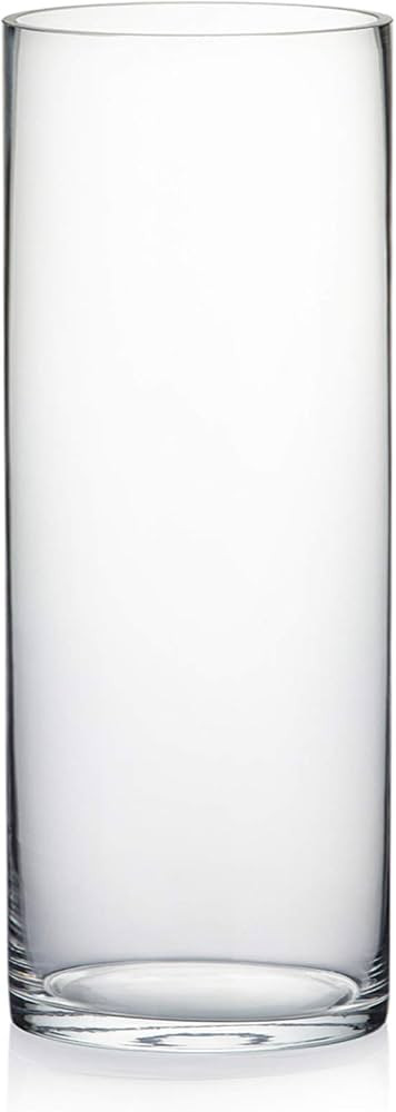 WGV Cylinder Vase, Width 6", Height 16", Clear Glass Container Terrarium Candle Holder for Weddin... | Amazon (US)