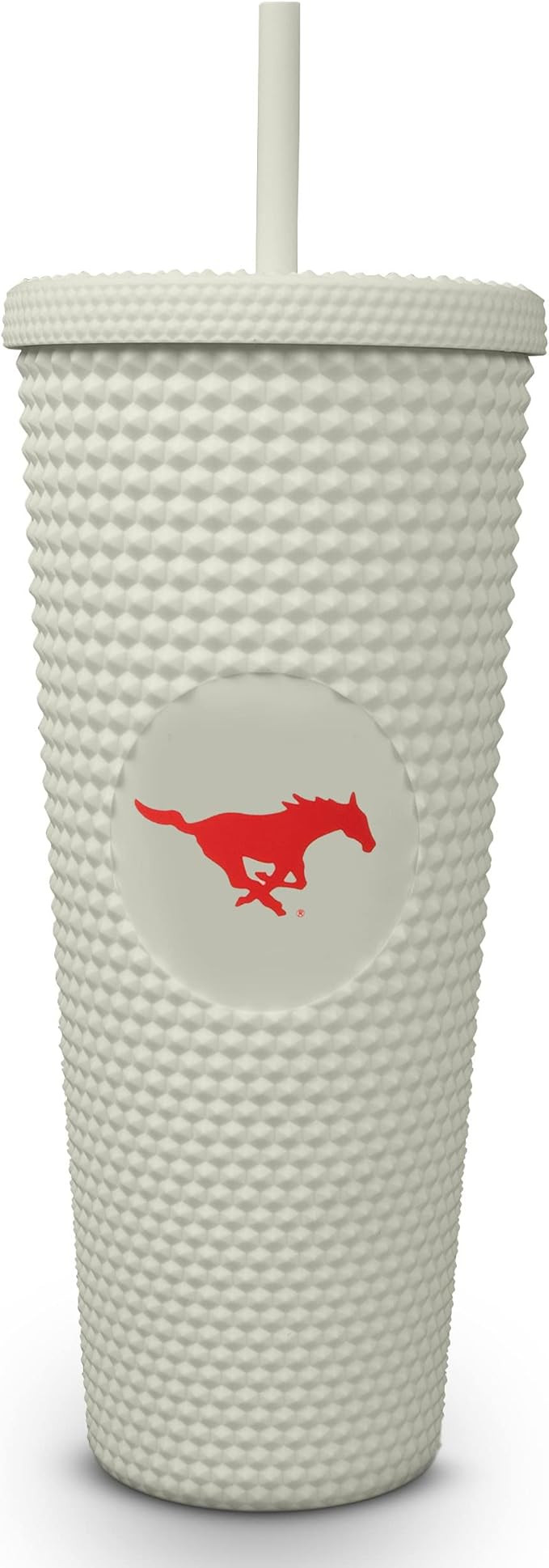 Sorority Shop SMU Studded Tumbler with Lid and Straw - 24.Oz Double Walled Leak-Proof Cup with Li... | Amazon (US)