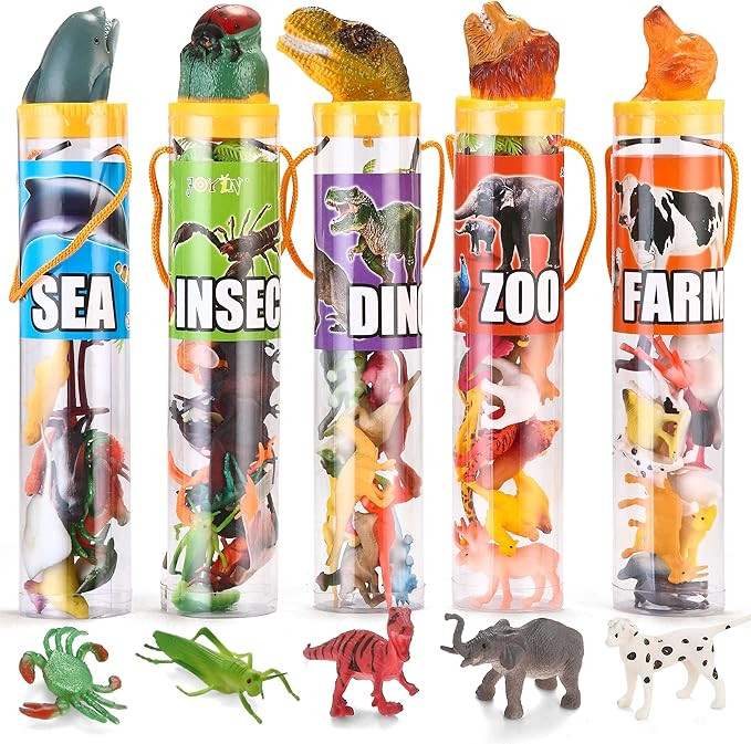 JOYIN 69 Pieces Natural World Animal Dinosaur Insect Sea Animal Farm Animal Figures Stocking Stuf... | Amazon (US)
