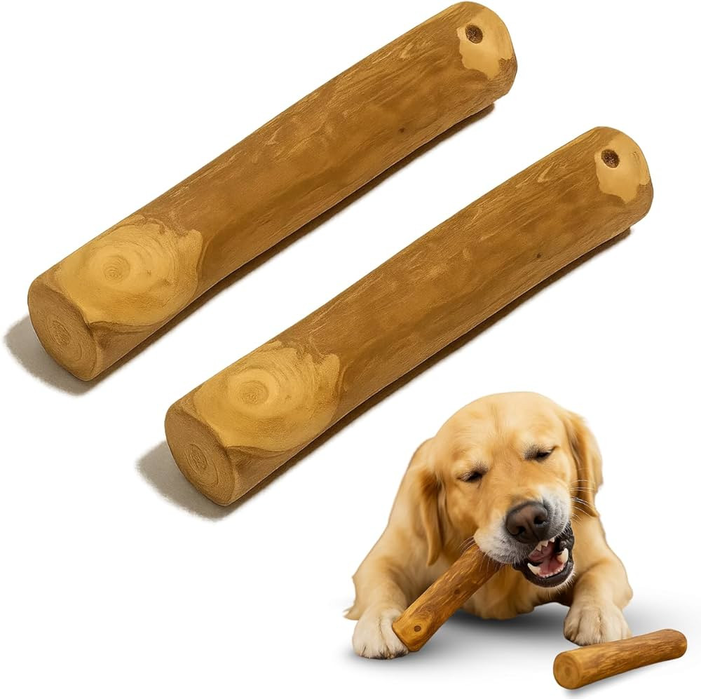 Coffee Wood Dog Chew Sticks – 2 Pack, Medium 7 Inch | Natural Durable Dogs Toy for Regular & Ag... | Amazon (US)