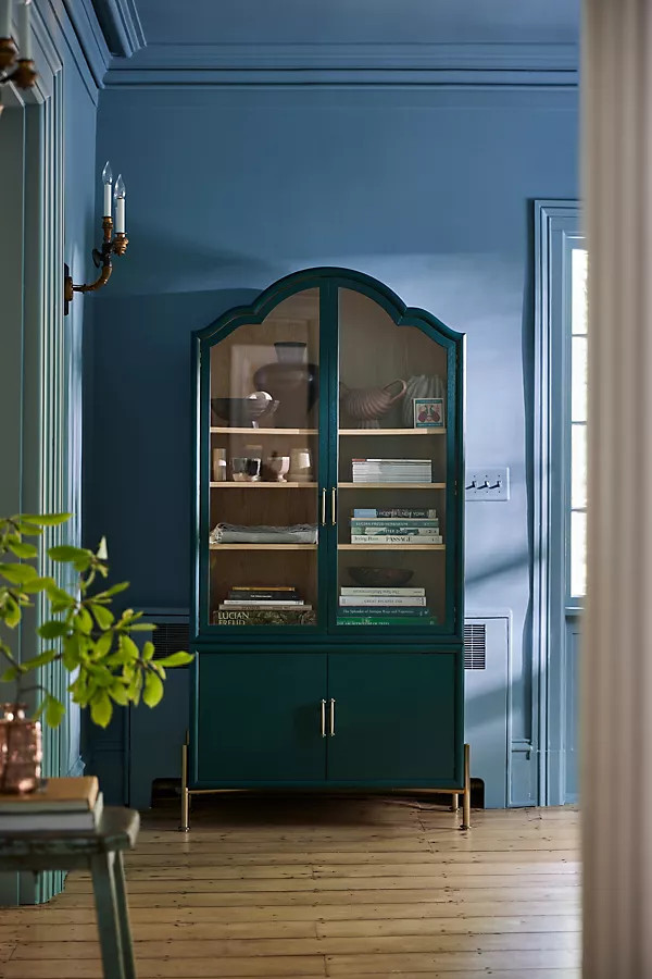 Livia Glass & Wood Storage Hutch | Anthropologie (US)