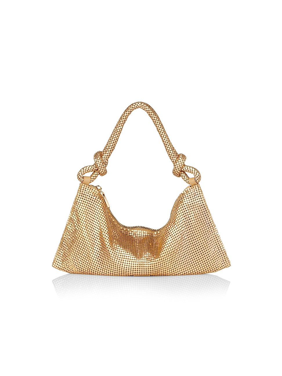 Women's Hera Nano Chain Mesh Shoulder Bag - Brushed Brass | Saks Fifth Avenue