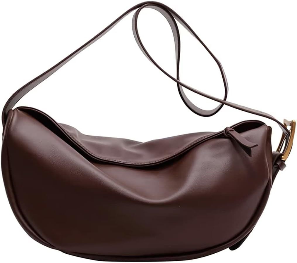 Crossbody Bag for Women Large Leather Shoulder Purse Casual Hobo Crossbody Handbag Lightweight Cr... | Amazon (US)