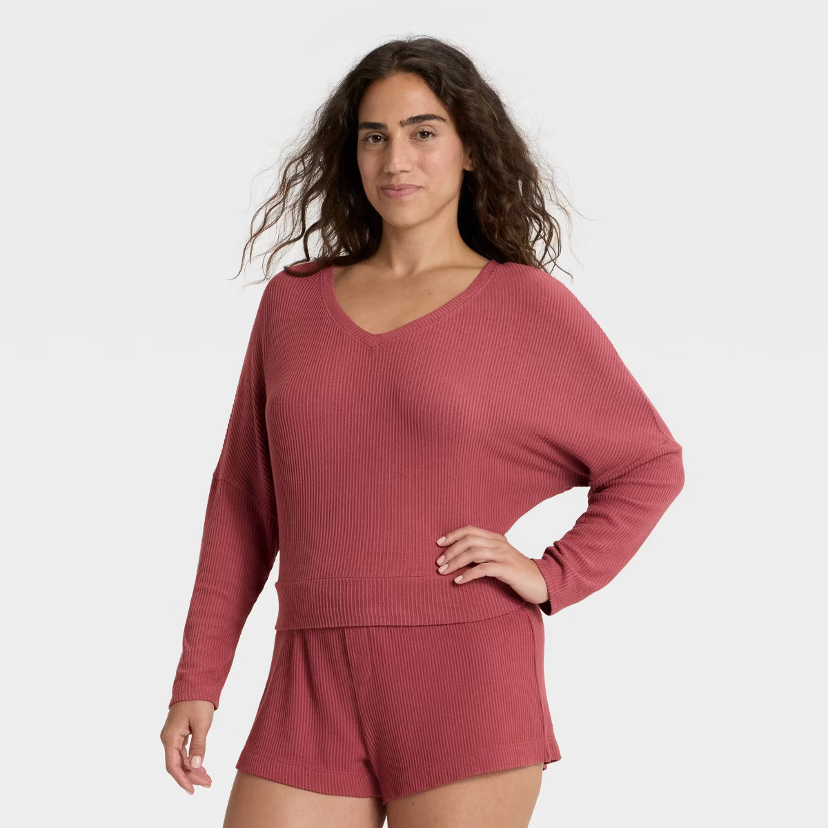 Women's Cozy Ribbed Pullover - Auden™ Brown 1X | Target