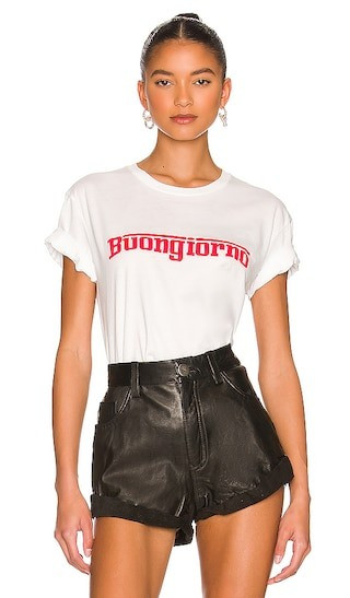 DEPARTURE Buongiorno Tee in White. - size M | Revolve Clothing (Global)