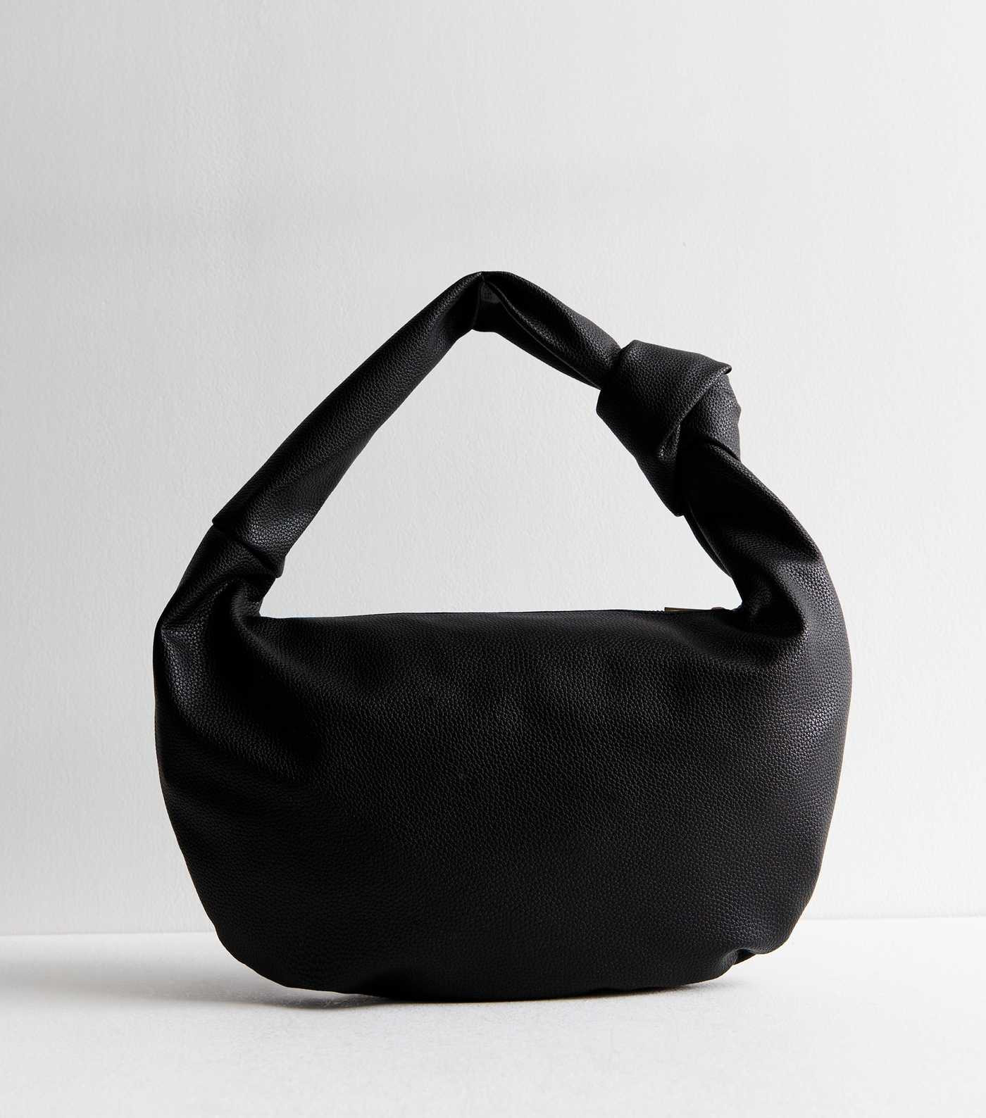 Black Leather-Look Knot Strap Shoulder Bag
						
						Add to Saved Items
						Remove from Save... | New Look (UK)