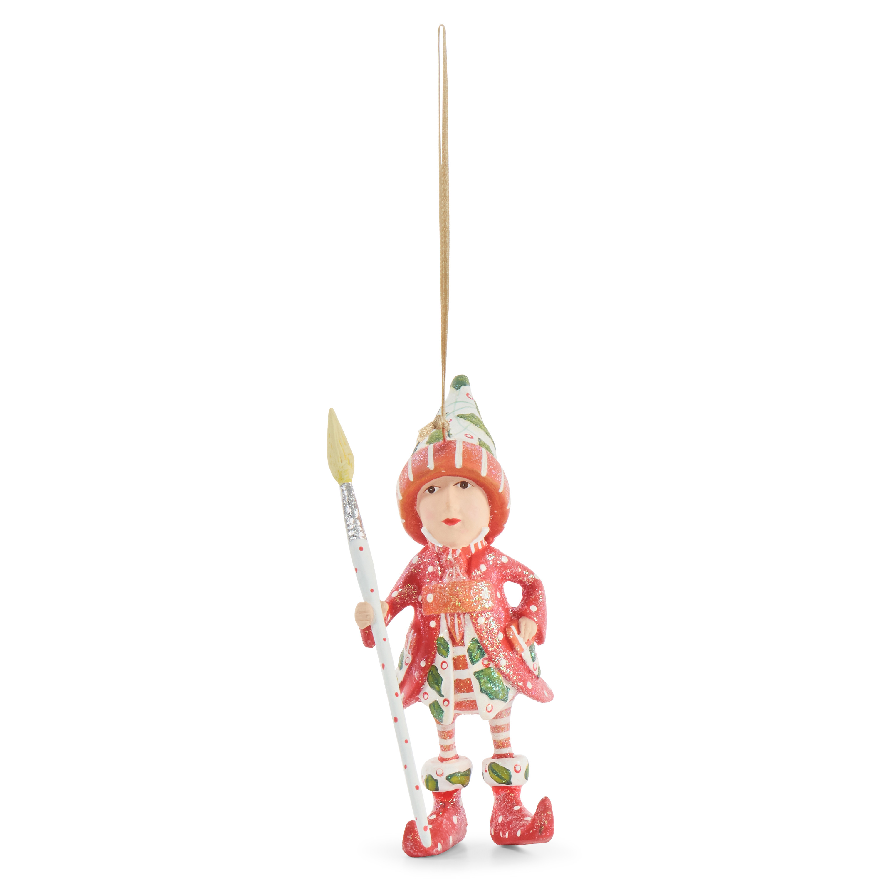 MacKenzie-Childs Patience Brewster Dash Away Vixen's Elf Ornament | MacKenzie-Childs
