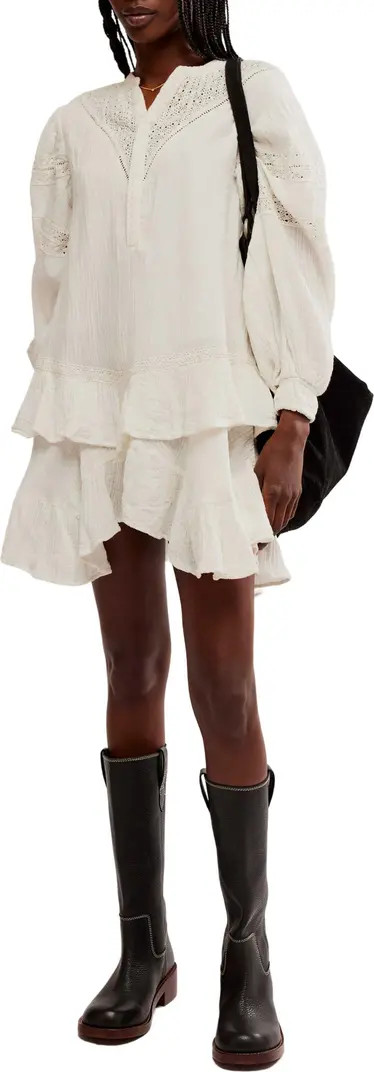 Sachi Long Sleeve Ruffle Minidress | Nordstrom