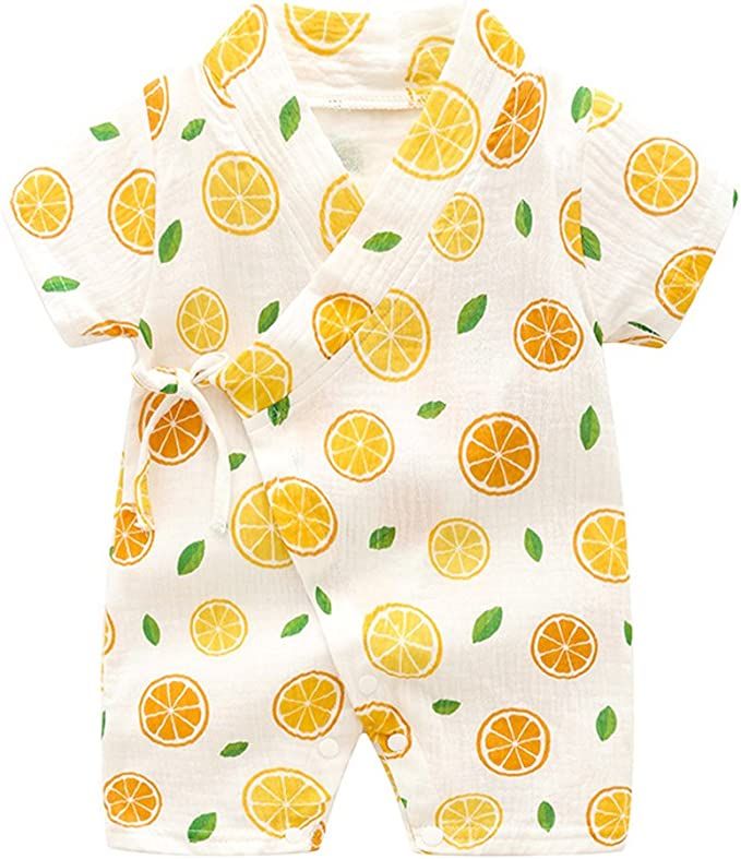 PAUBOLI Kimono Robe Newborn Cotton Yarn Robe Baby Romper Infant Japanese Pajamas… | Amazon (US)