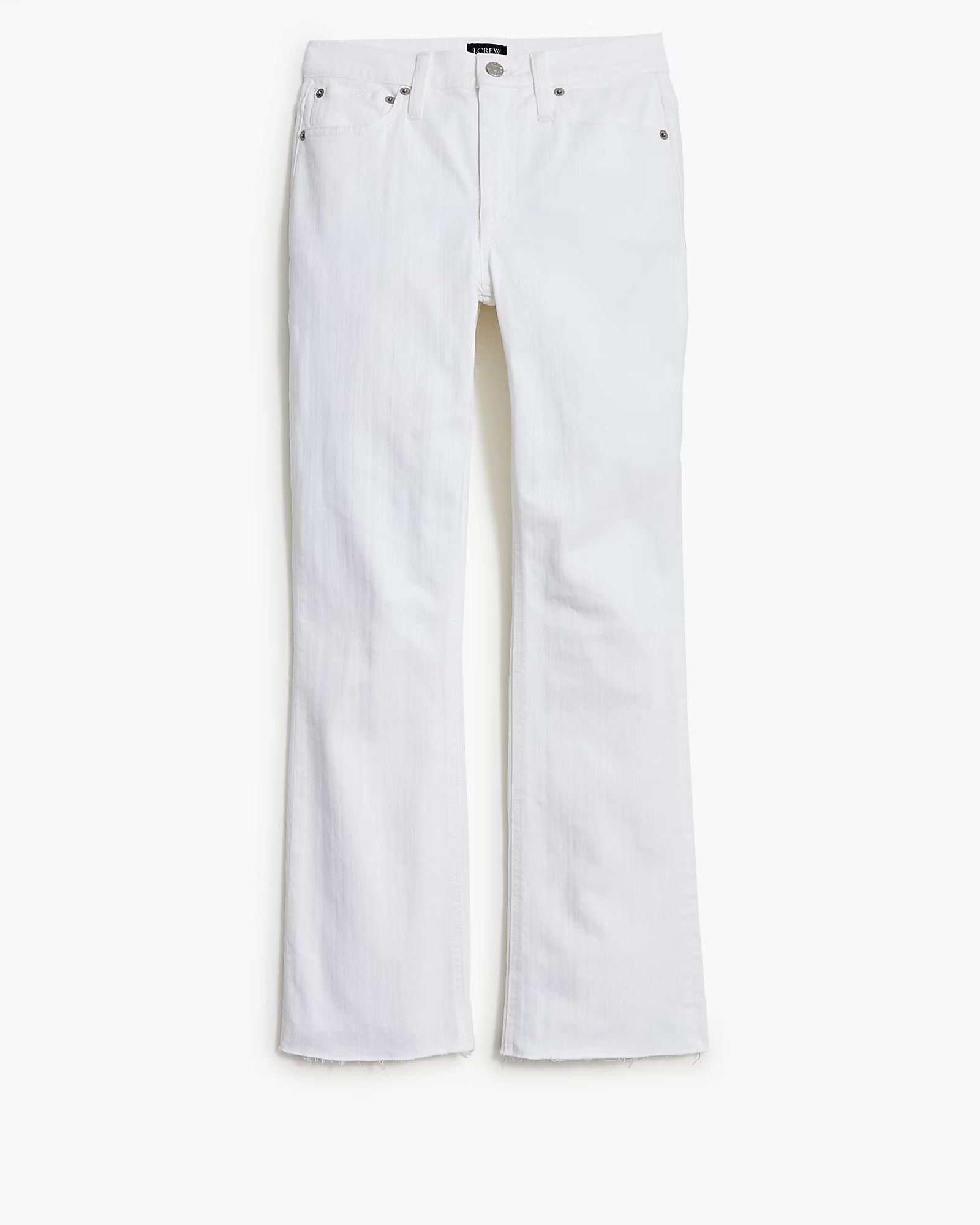 Flare crop white jean in signature stretch | J.Crew Factory