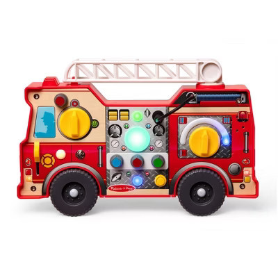 Melissa & Doug Lights & Sounds Fire Truck Activity Board, Busy Board Travel Toy for Toddlers, Preschoolers | Target