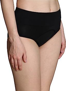 Women's 3 Pack Ultra Soft Postpartum Menstrual Period Protective Cotton Panties Underwear (Love Y... | Amazon (US)