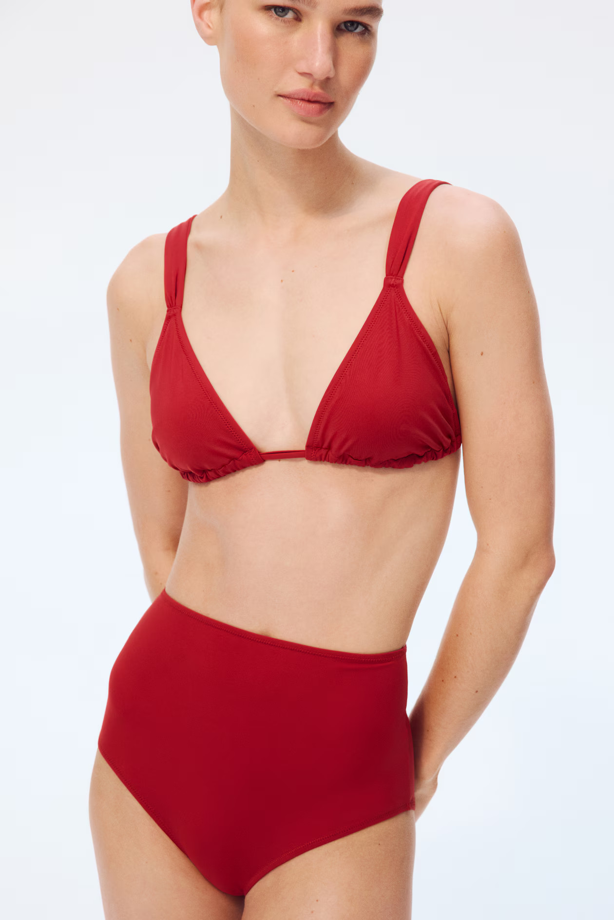 High-Waist Bikini Bottoms - Dark red - Ladies | H&M US | H&M (US + CA)
