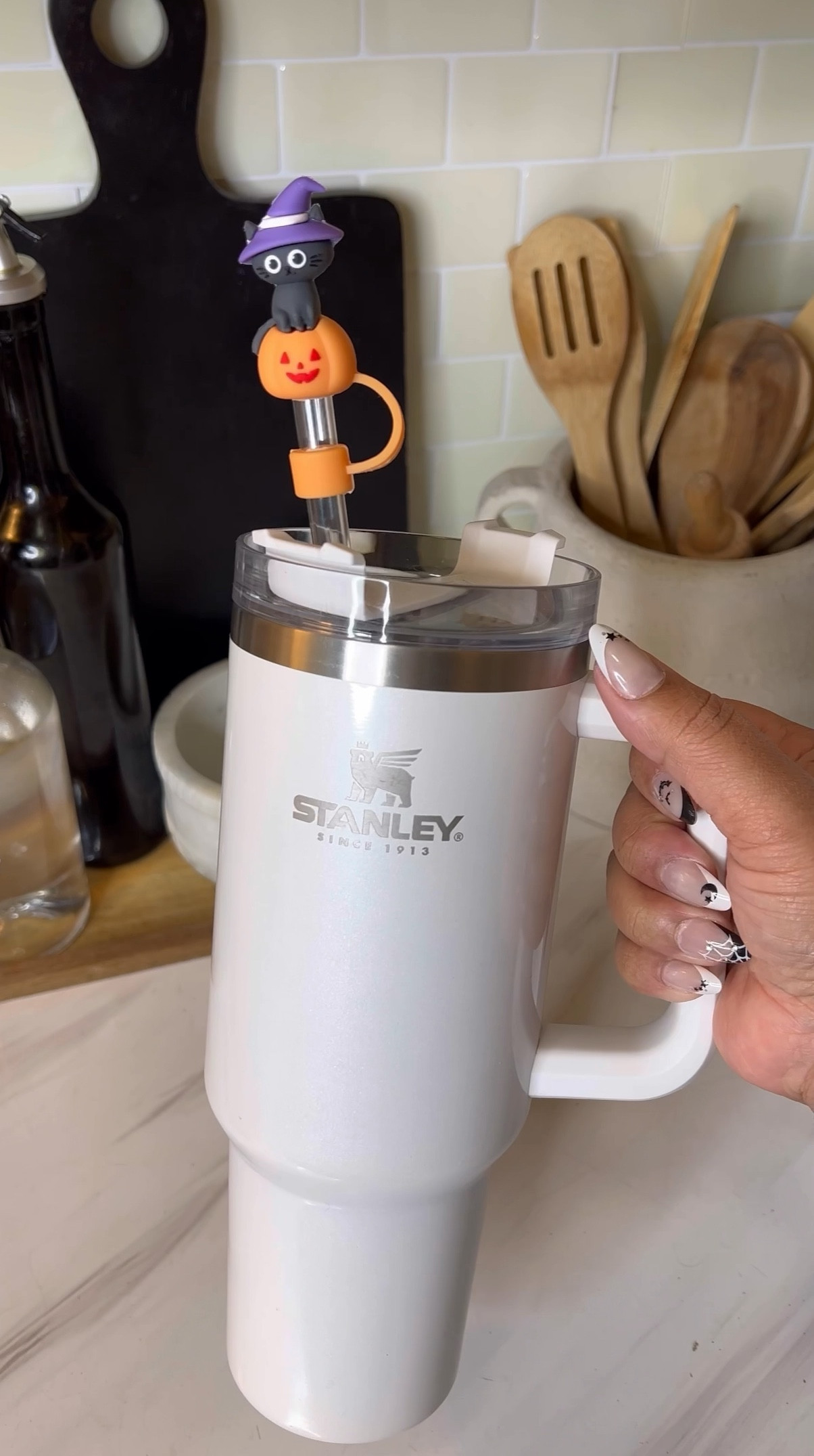 Stanley cup Halloween and Christmas straw covers 

#LTKSeasonal #LTKVideo #LTKSaleAlert