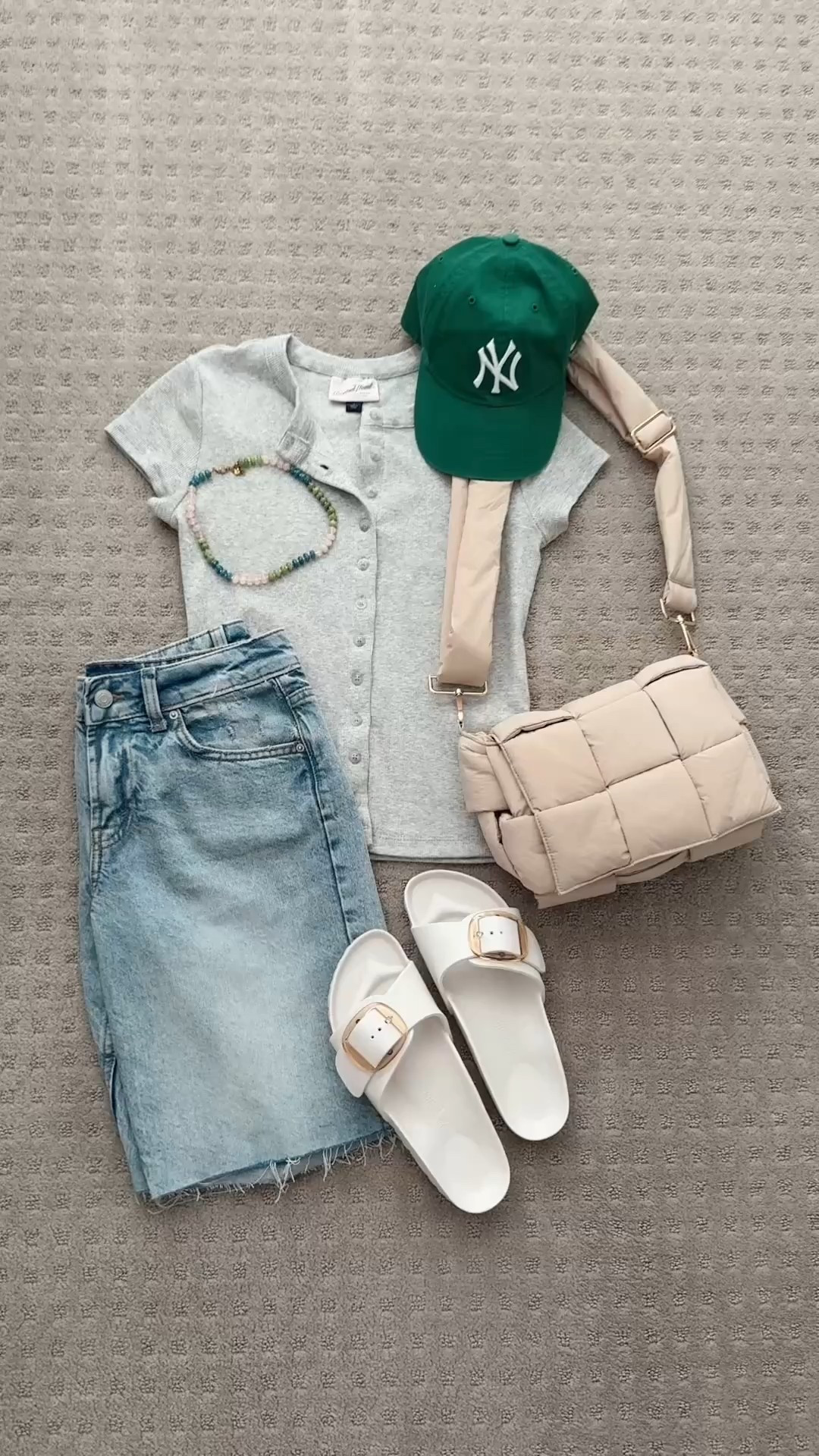 Summer fit for sporting events, or everyday wear 🤍⚾️🔗✨

#LTKStyleTip #LTKShoeCrush #LTKFindsUnder100