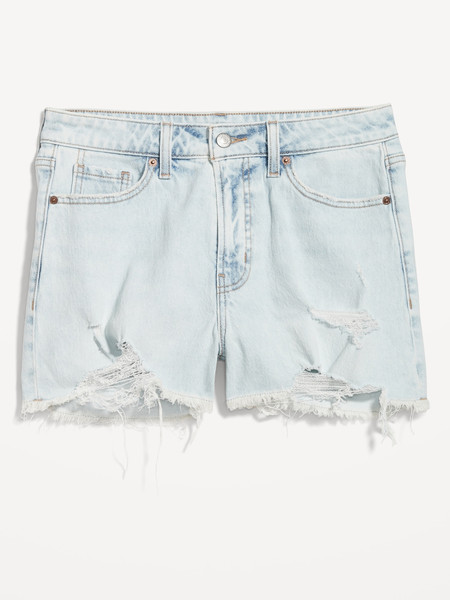 Curvy High-Waisted OG Jean Shorts -- 3-inch inseam | Old Navy (US)