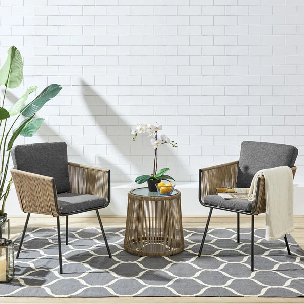 Additri 2 - Person Seating Group with Cushions | Wayfair North America