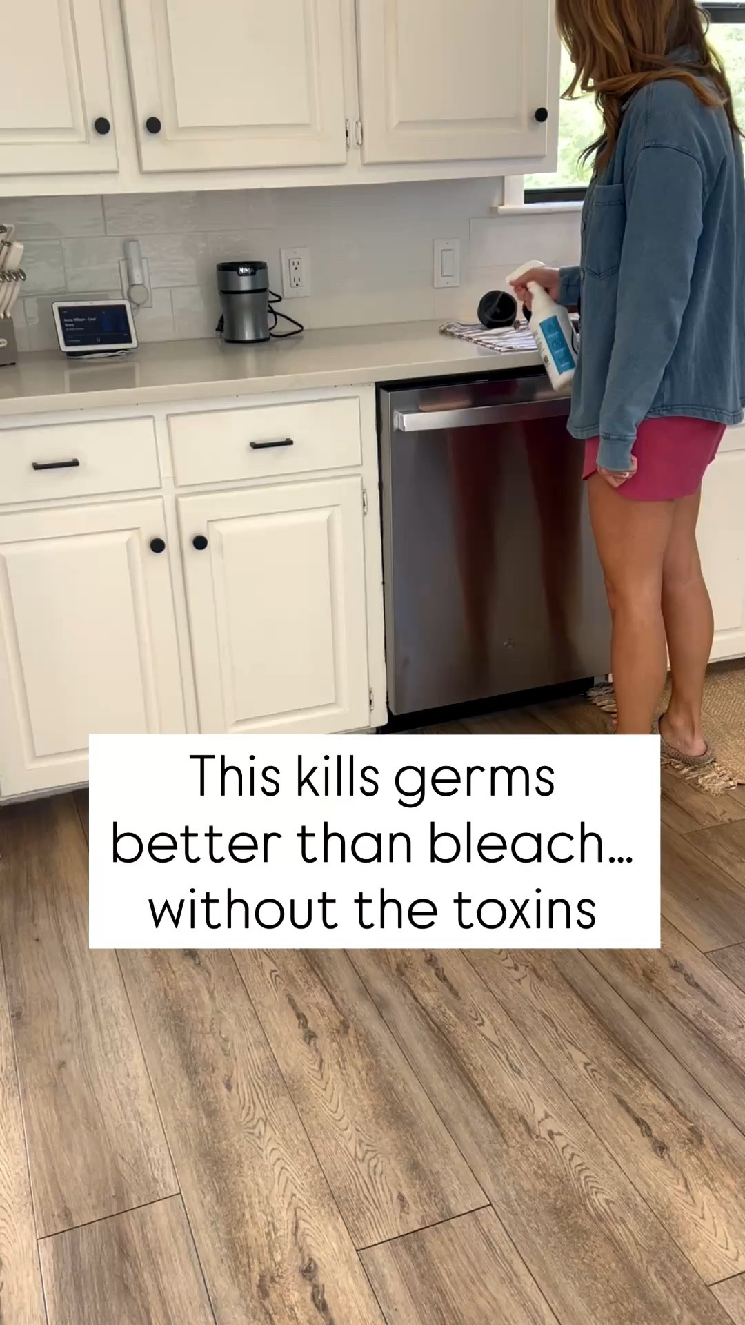 This kills germs better than bleach… without the toxins. 

It’s hypochlorous acid so it’s tough on germs but still gentle enough to use around kids and even on sensitive skin. 

I use it on counters, toys, bathrooms, etc! 

#LTKHome #LTKmomlife