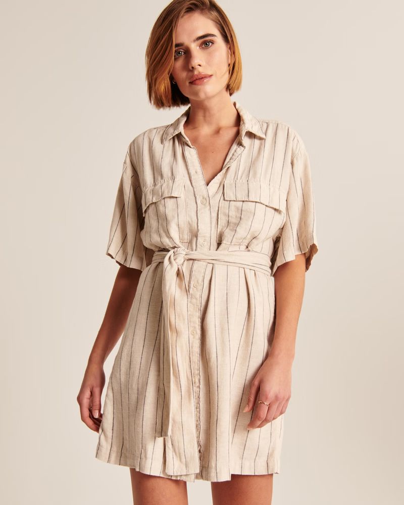 Relaxed Resort Shirt Dress | Abercrombie & Fitch (US)