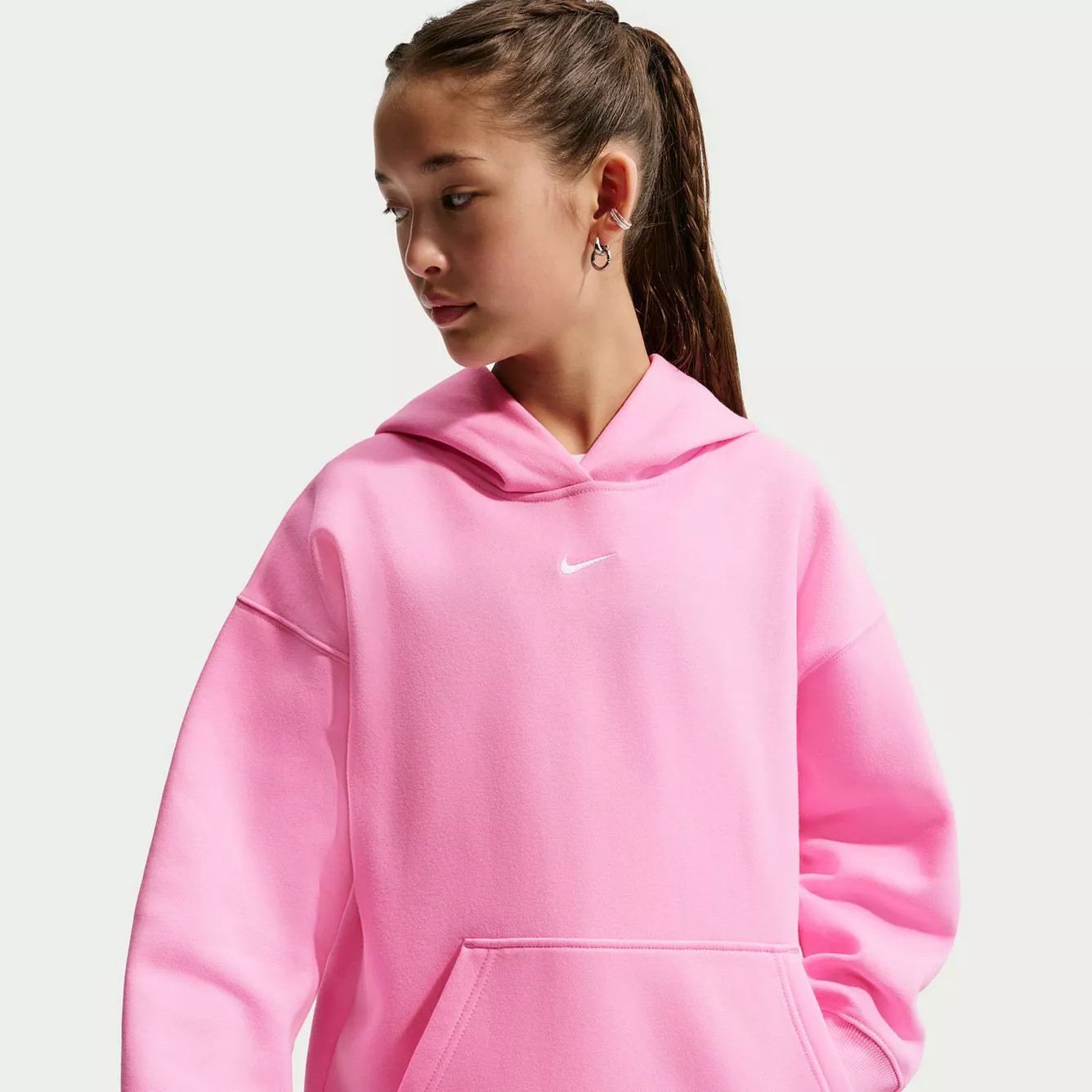 Girls 7-16 Nike Sportswear Studio Oversized Fleece Pullover Hoodie | Kohl's