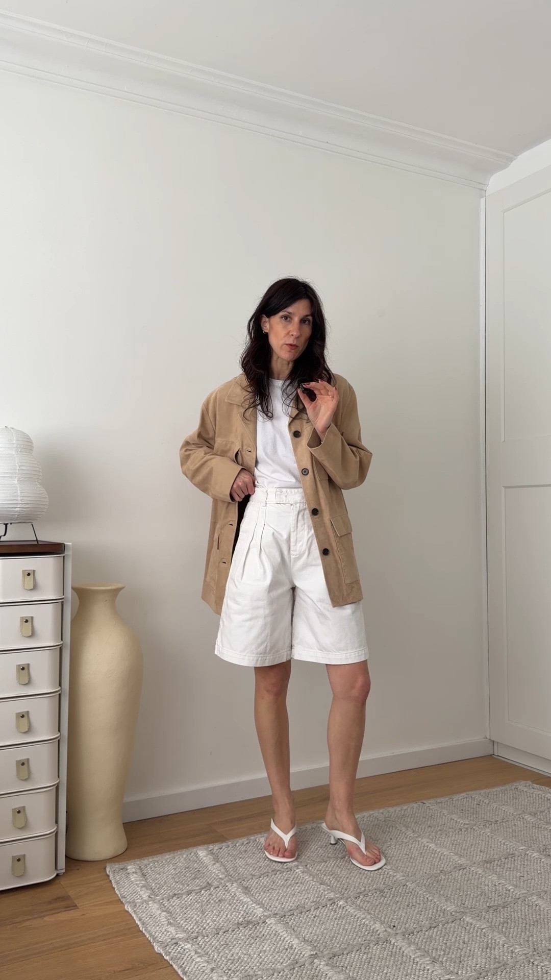 This suede leather jacket has been living rent free in my mind for the past month and safe to say she’s about to become a permanent fixture on my transitional season rotation 😍

Found it via @netaporter (clearly my go-to for elevated style essentials 🤭) and love the lightweight quality of the suede leather - it’s the perfect in-between jacket that adds instant textural interest to an outfit & the relaxed silhouette means you can easily layer underneath.

A great piece of transitional season styling advice is not to reinvent your wardrobe, but use *one* great layer to bridge the gap. So I’ll be styling this with denim and lightweight knits now, and structured denim Bermudas and little mini’s as it warms up. 

I feel like it’s especially impactful when worn against a column of colour - adds *just* the right amount of contrast - or to bring more depth to some earthy neutrals.

#LTKaustralia #LTKnewzealand #LTKautumn