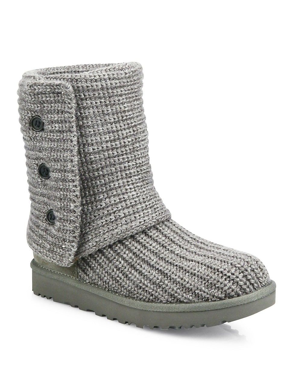 UGG Women's Cardy Knit Boots - Grey - Size 7 | Saks Fifth Avenue