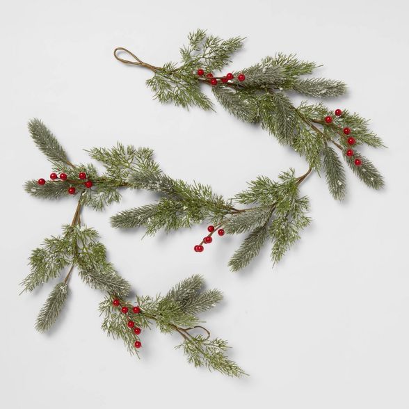 60" Artificial Pine and Berry Garland - Threshold™ | Target