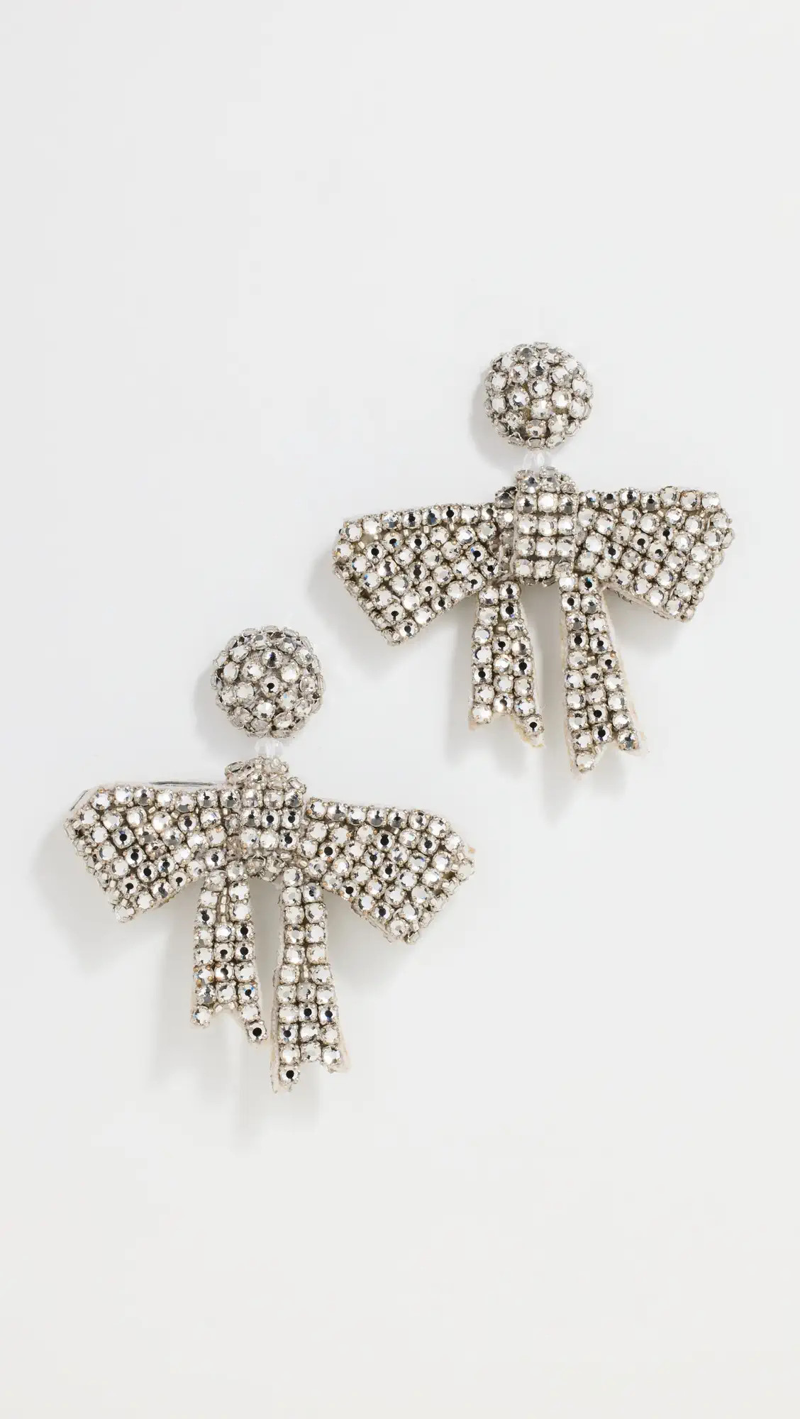 Oscar de la Renta Beaded Bow Earrings | Shopbop | Shopbop