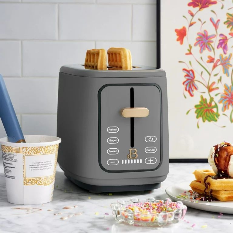 Beautiful 2-Slice Toaster with Touch-Activated Display, Oyster Grey by Drew Barrymore | Walmart (US)