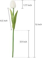 EZFLOWERY 10 Heads Artificial Tulips Flowers Real Touch Arrangement Bouquet for Home Room Office ... | Amazon (US)