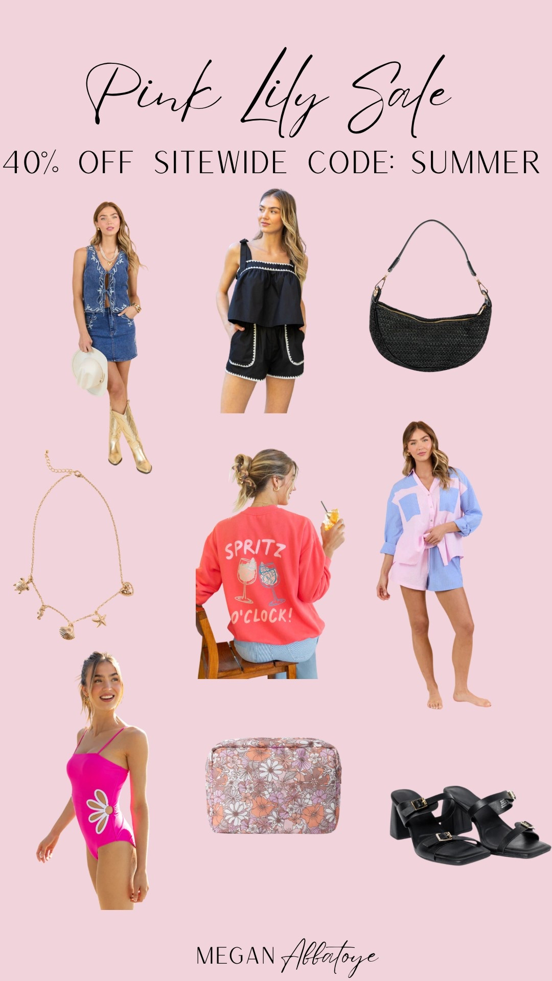 Pink Lily Boutique has a sitewide sale, code: summer. Get the perfect summer wardrobe with two piece sets, rompers, handbags, jewelry and of course swimsuits! 

#LTKSeasonal #LTKSaleAlert #LTKSummerEdit