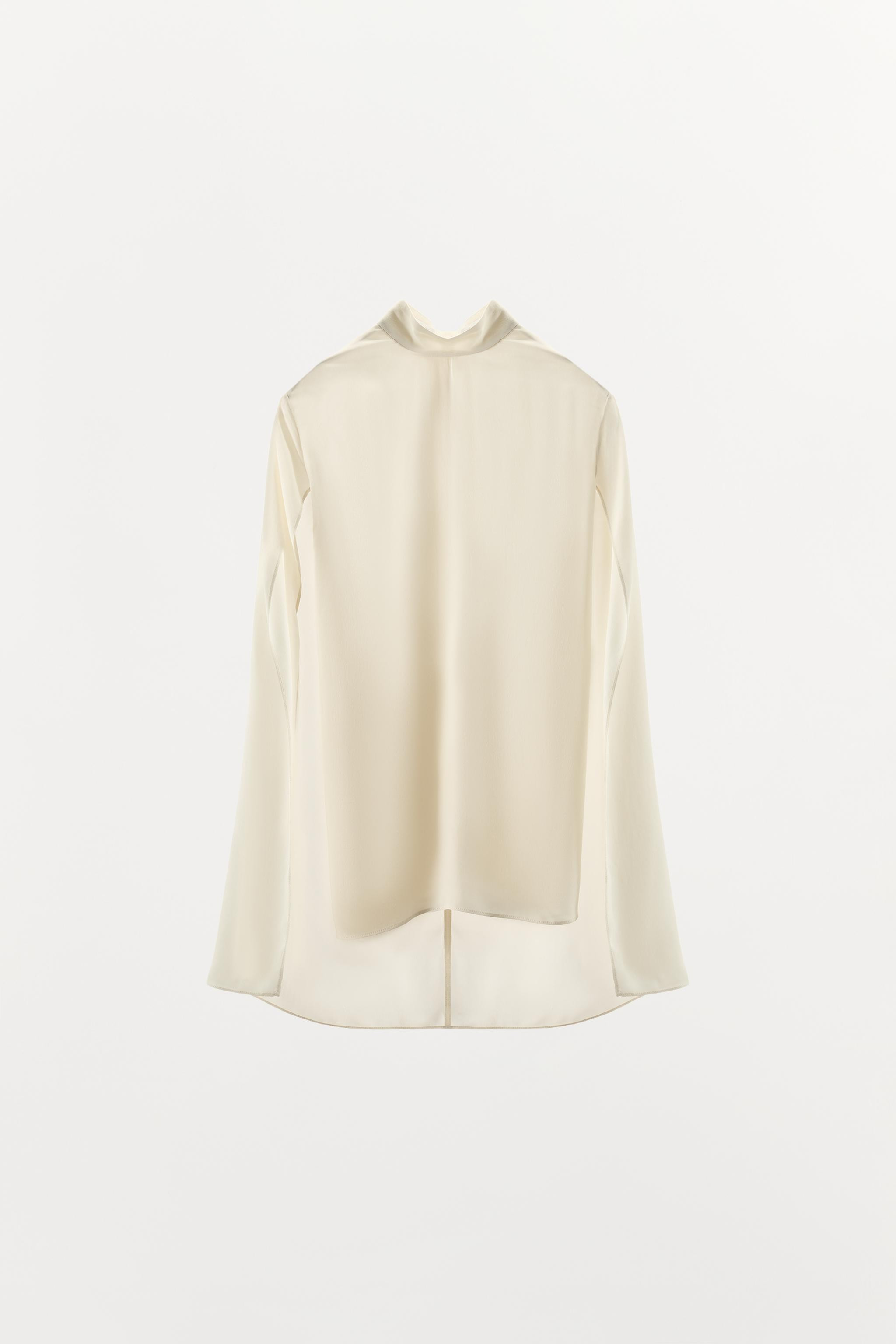 ZW COLLECTION VENTED CAPE SHIRT | Zara US