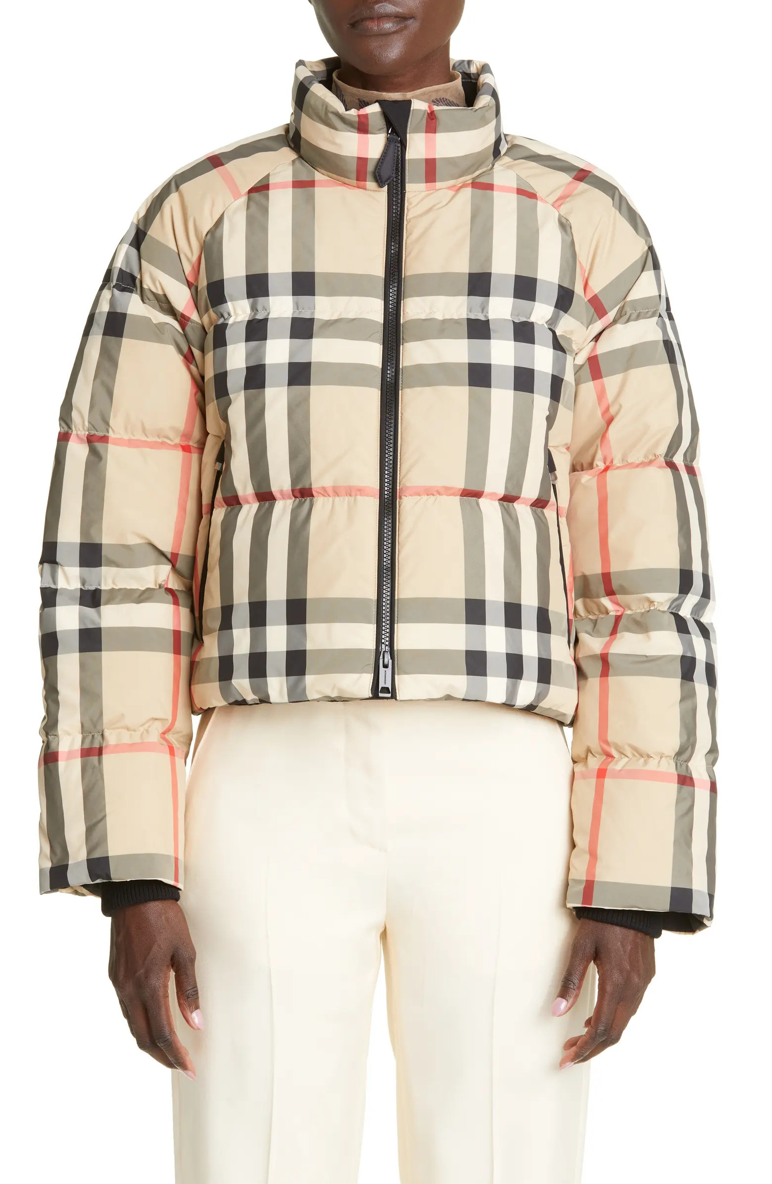 Alshamar Check Down Puffer Jacket | Nordstrom