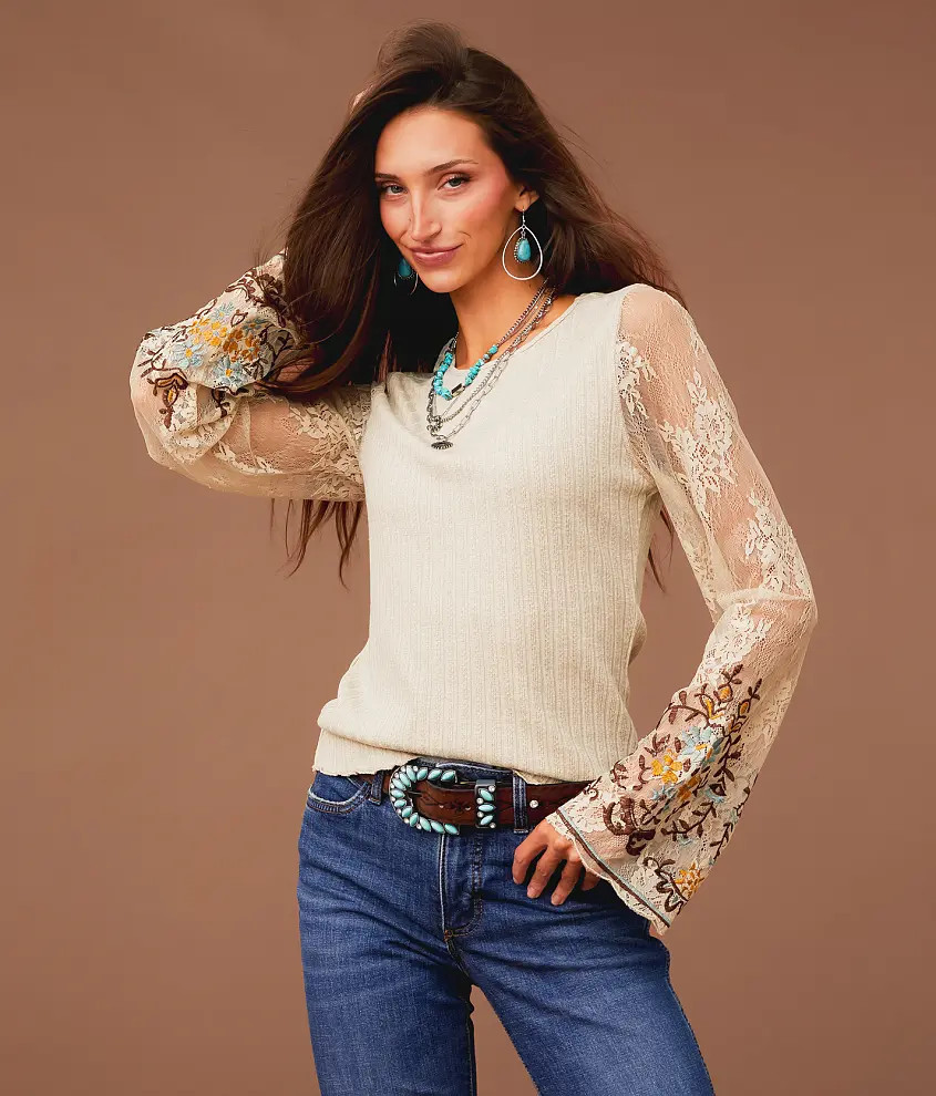 Embroidered Lace Top | Buckle