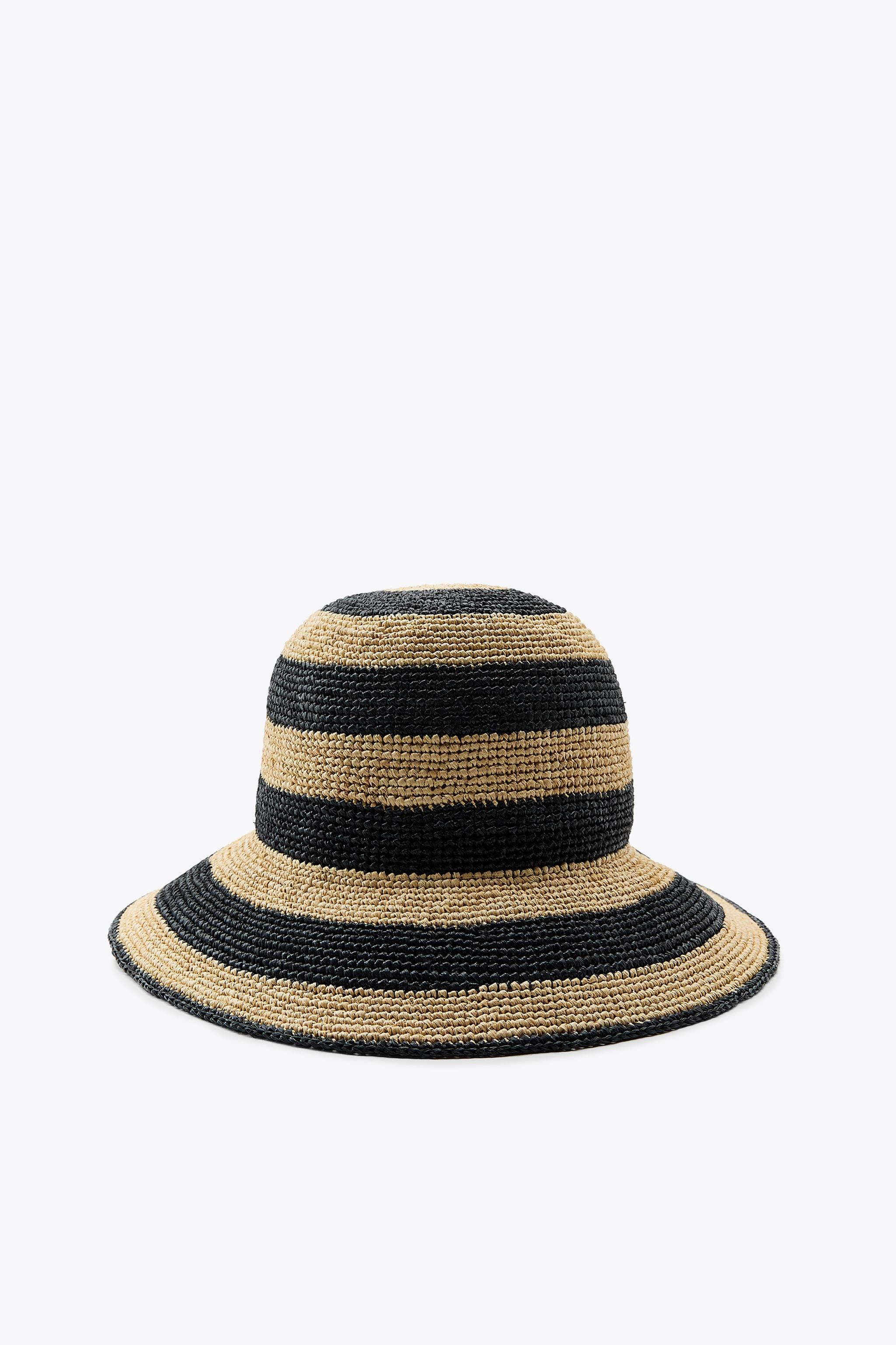 STRIPED BUCKET HAT | Zara UK