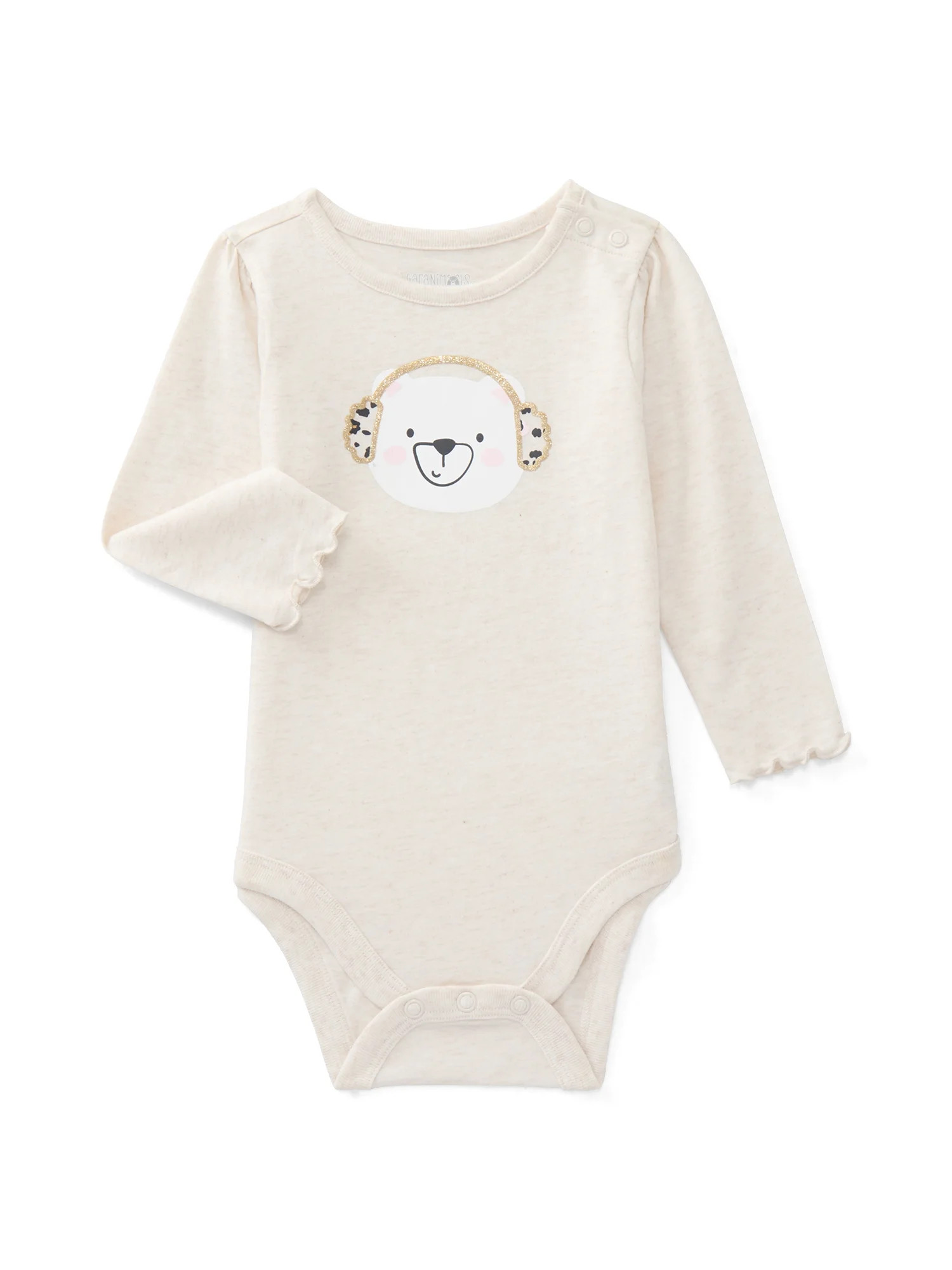 Garanimals Baby Girls Graphic Bodysuit with Long Sleeves, Sizes 0M-24M | Walmart (US)