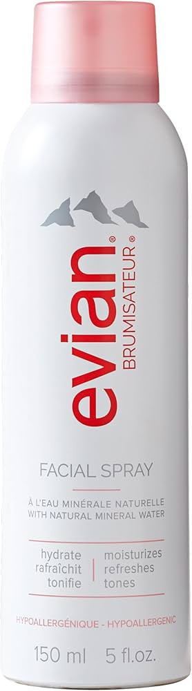 Evian Facial Spray 1.7 oz - Hydrating Mineral Water Mist for Face & Skin - Refreshes Makeup and T... | Amazon (US)