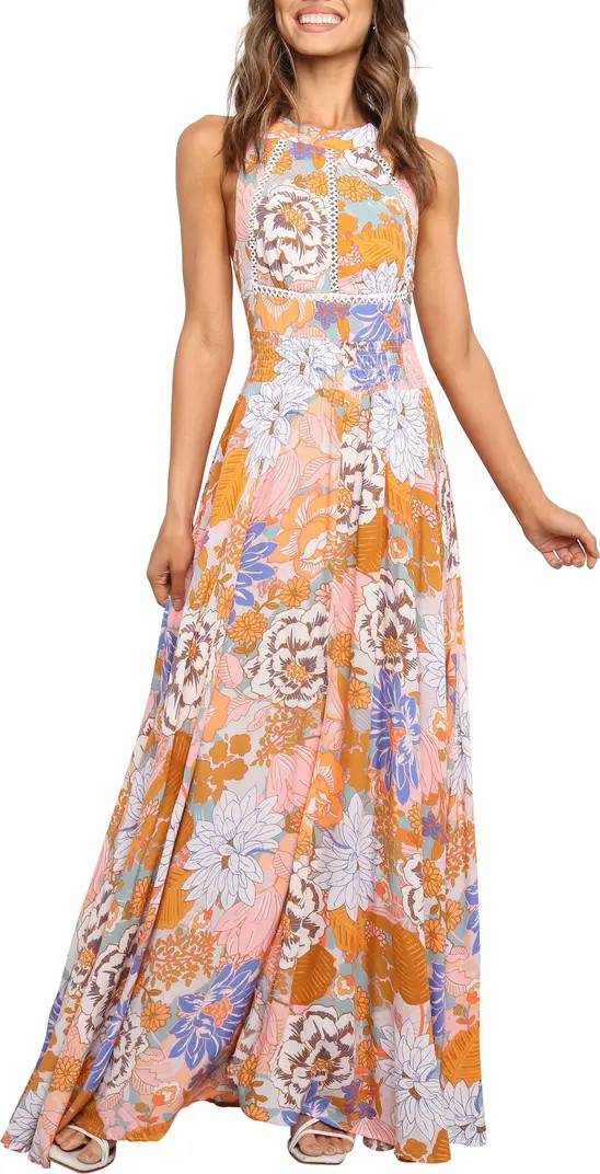 Newell Floral Halter Maxi Dress | Nordstrom