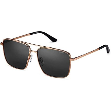 MVMT Navigator Unisex Sunglasses NAV 002 Rose Gold / Grey 57mm | Walmart (US)