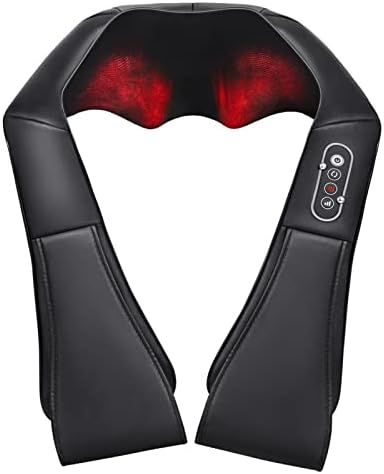 Neck and Back Massager with Soothing Heat, Shiatsu Shoulder Electric Massage 3D Deep Tissue Knead... | Amazon (US)