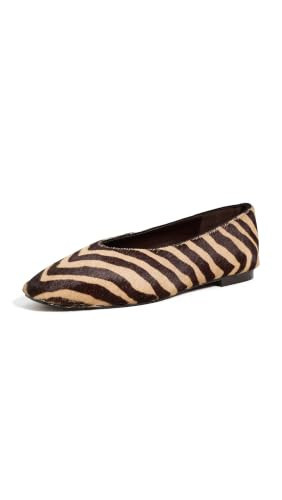 Madewell Women's Sage Ballet Flats, Light Chevron Haircalf Multi, 8.5 Medium US | Amazon (US)