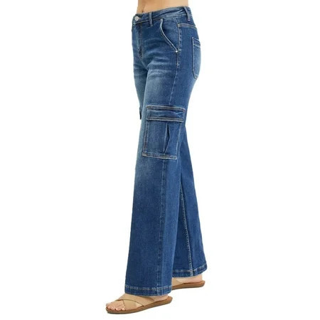 Risen Jeans - High Rise Wide Cargo Jeans - RDP5489 | Walmart (US)