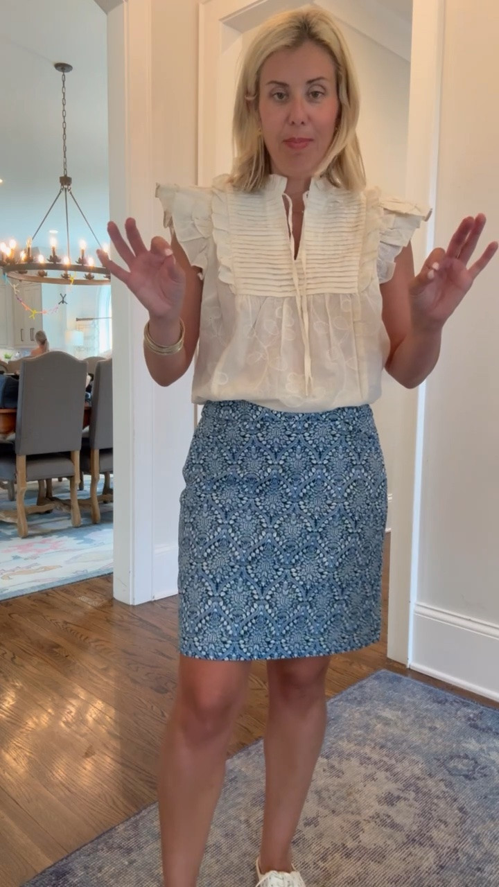 Such a great every day look at fabulous prices! Y’all know how much we love a skort and the details of this top make this a yes. 
Top - small
Skort - 4
Sneakers - 8 tts 
Codes:
Allie + Bess - Catherine20 on my bracelets

#LTKdayinmylife #LTKmomlife #LTKOver40
